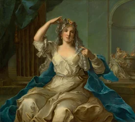 Portret van een dame als Vestaalse maagd, 1759