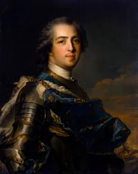 Portret van koning Lodewijk XV, 1710-1774, 1745
