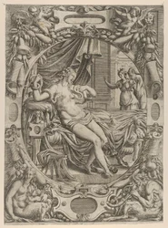Cleopatra gebeten door een adder, 1535-55