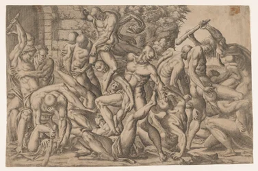 Gevecht van Naakte Mannen, 1535-55