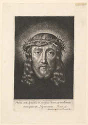 Het heilige gezicht gekroond met doornen, klein formaat