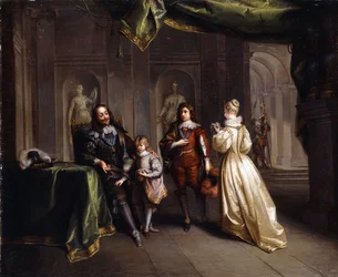Koning Karel Neemt Afscheid van zijn Kinderen, ca. 1721