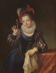 Jong meisje met een masker