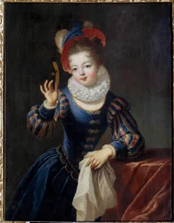 Jong meisje met masker