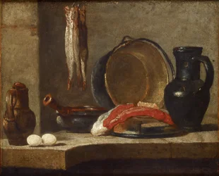 Stilleven van keukengerei, ca. 1733-1734