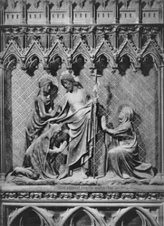 Kathedraal, interieur, koorscherm, Jezus Christus en de Heilige Vrouwen, ca. 1340-51