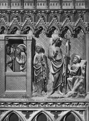 Kathedraal, interieur, koorscherm, Jezus Christus verschijnt aan Sint Petrus, ca. 1340-51