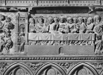 Kathedraal, interieur, koorscherm, het Laatste Avondmaal, ca. 1340-51