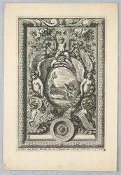 Blad uit de Set, "Ornemens de Peaneaux pour... Lambris"
