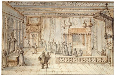 De kamer van koning Lodewijk XIV in Versailles, 1654