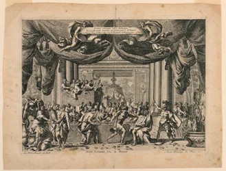 De dood van Amnon, Plaat 1 uit "Grote Nissen à la Romaine"