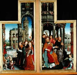 Polyptiek van de Verheerlijking van de Heilige Drie-eenheid met apostelen en martelaren, 1509-16