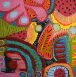 Levendige abstracte vormen