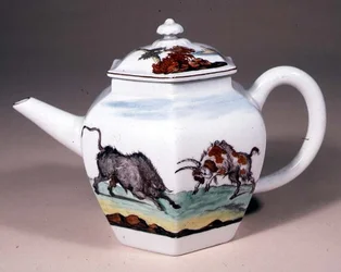 Chelsea theepot, ca. 1755