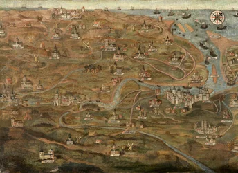 Kaart van het Zwin-gebied