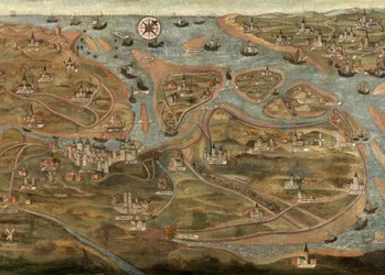 Kaart van het Zwin-gebied