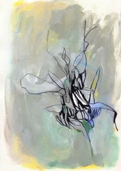Abstracte botanische bloei
