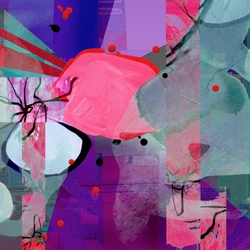Levendig roze abstracte lagen