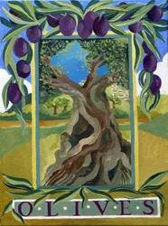 Zwarte olijven, 2014 (acryl op doek)