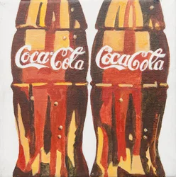 Coca Cola-flessen (acryl)