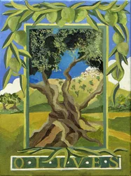 Groene olijven, 2014 (acryl op doek)