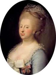Portret van Caroline Matilda van Groot-Brittannië 1751-1775, koningin van Denemarken, 1771