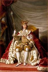 Portret van koning Christian VII van Denemarken, 1789