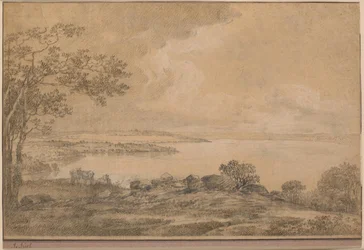 Uitzicht over het Esrummeer richting Fredensborg, gezien vanaf Plejelt