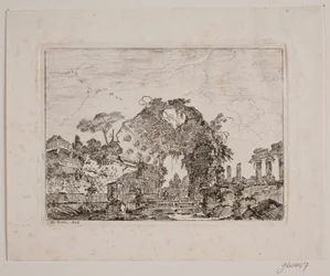 Antieke ruïnes van een tempel