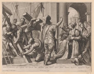 H. Helena en de opgraving van de drie kruisen van Golgota
