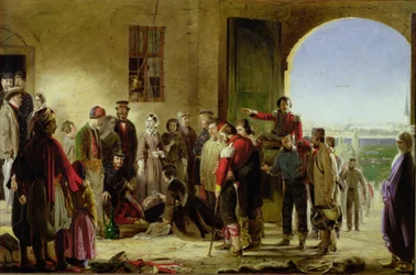 De Missie van Barmhartigheid: Florence Nightingale ontvangt de gewonden in Scutari