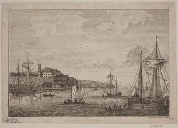 Rivierlandschap bij de Elbe