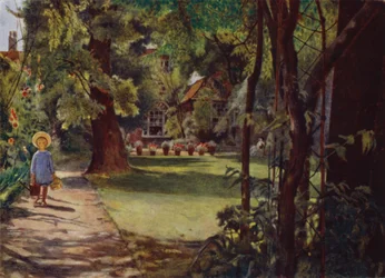 Kelmscott House, De Tuin, kijkend vanaf de Rivier