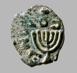 Munt van Antigonus II Mattathias, ca. 40-37 v.Chr. (metaal)