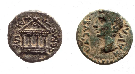 Munten van Herodes Filippus II, c.4 v.Chr. -34 n.Chr. (metaal)