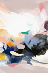 Kleurrijke abstracte penseelstreken