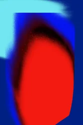 Vloeiend rood en blauw, abstract
