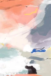 Moderne abstracte pastelkunst