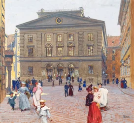 Het Postsparkassengebouw in Wenen