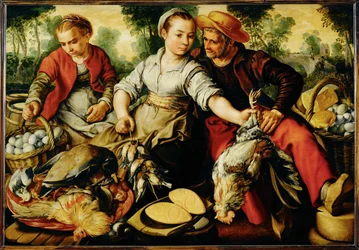 Markten (schilderij op eikenhout)