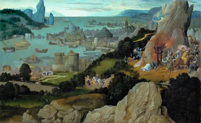 Martelaarschap van de heilige Catharina (schilderij op eikenhout)