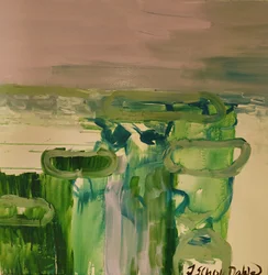 Groen abstract landschap