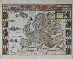 Kaart van Europa uit: Atlas Maior