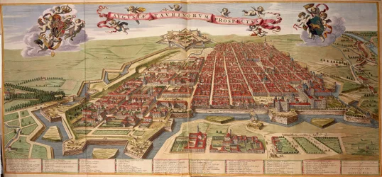Kaart van Turijn door Joan Blaeu, uit het Theatrum Sabaudiae