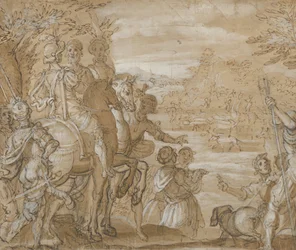 Een jachtpartij, ca. 1555-65