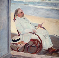 Antonio García op het strand