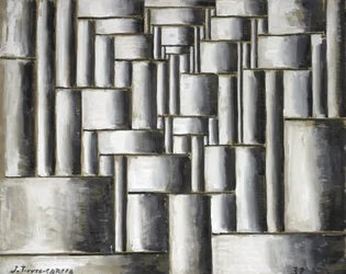 Abstracte buisvormige compositie