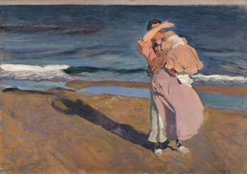 Vissersvrouw met kind, Valencia, 1908