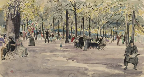 De Tuin van de Tuilerieën, Parijs, c.1925