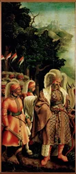Het martelaarschap van de heilige Ursula, linkerluik van het
Ursula-altaar